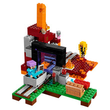 Load image into Gallery viewer, Minecraft The Nether Portal LEGO Building Set