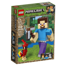 Load image into Gallery viewer, Minecraft Steve BigFig with Parrot LEGO Building Set