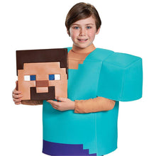 Load image into Gallery viewer, Minecraft Steve Deluxe Youth Costume
